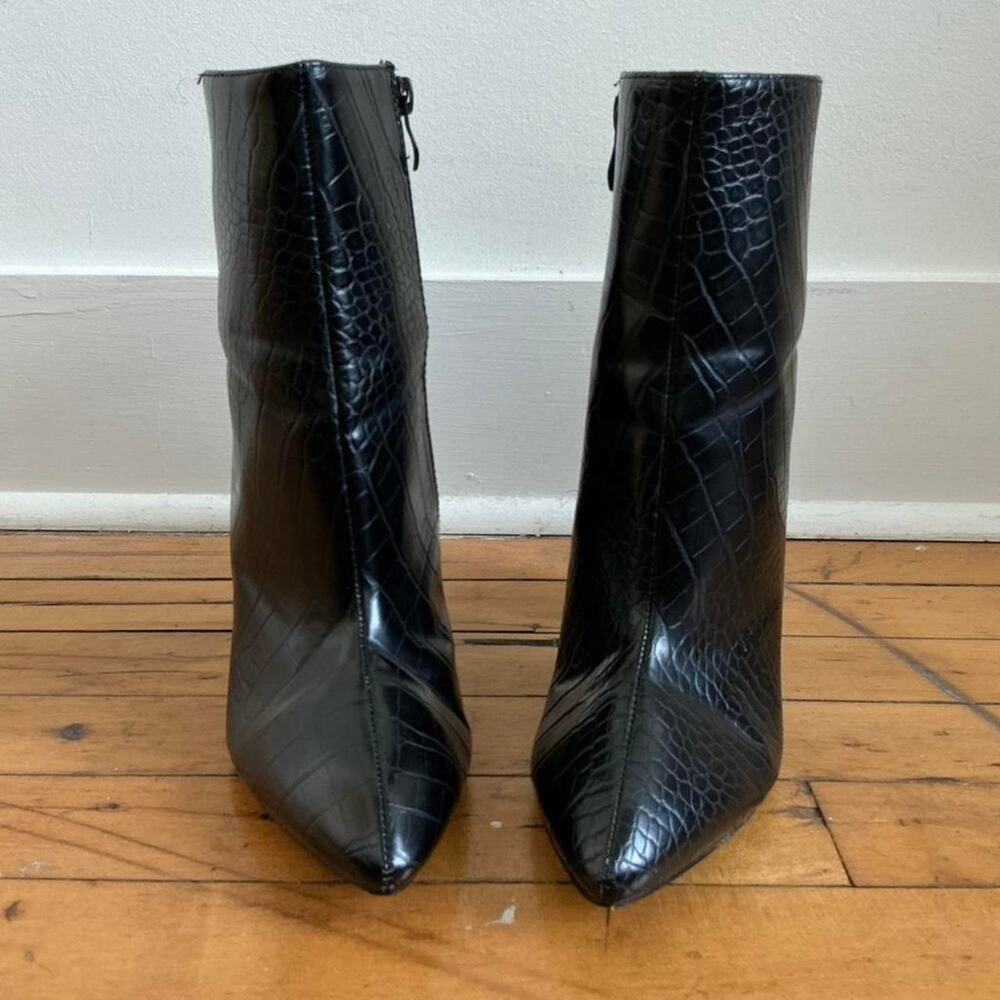 Raid faux croc ankle boot